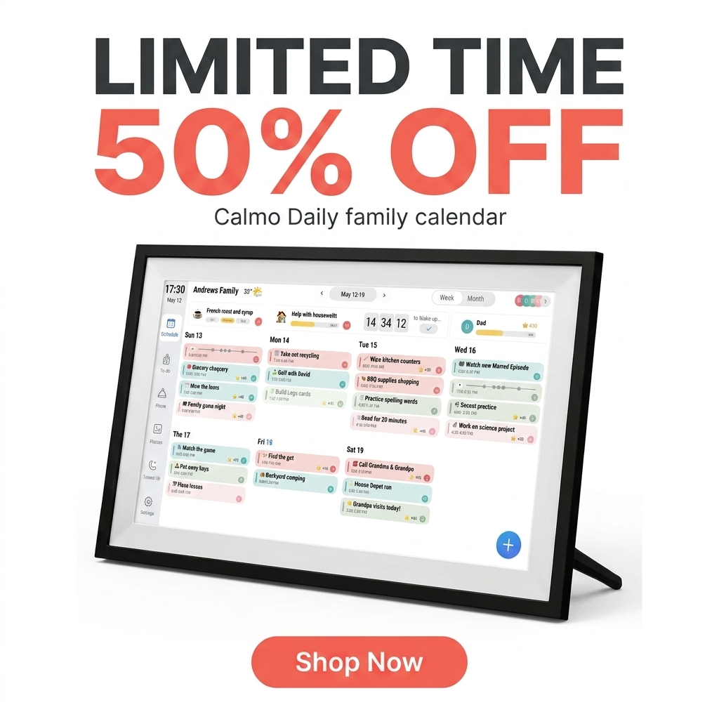 Calmo Daily - Smart Family Calendar