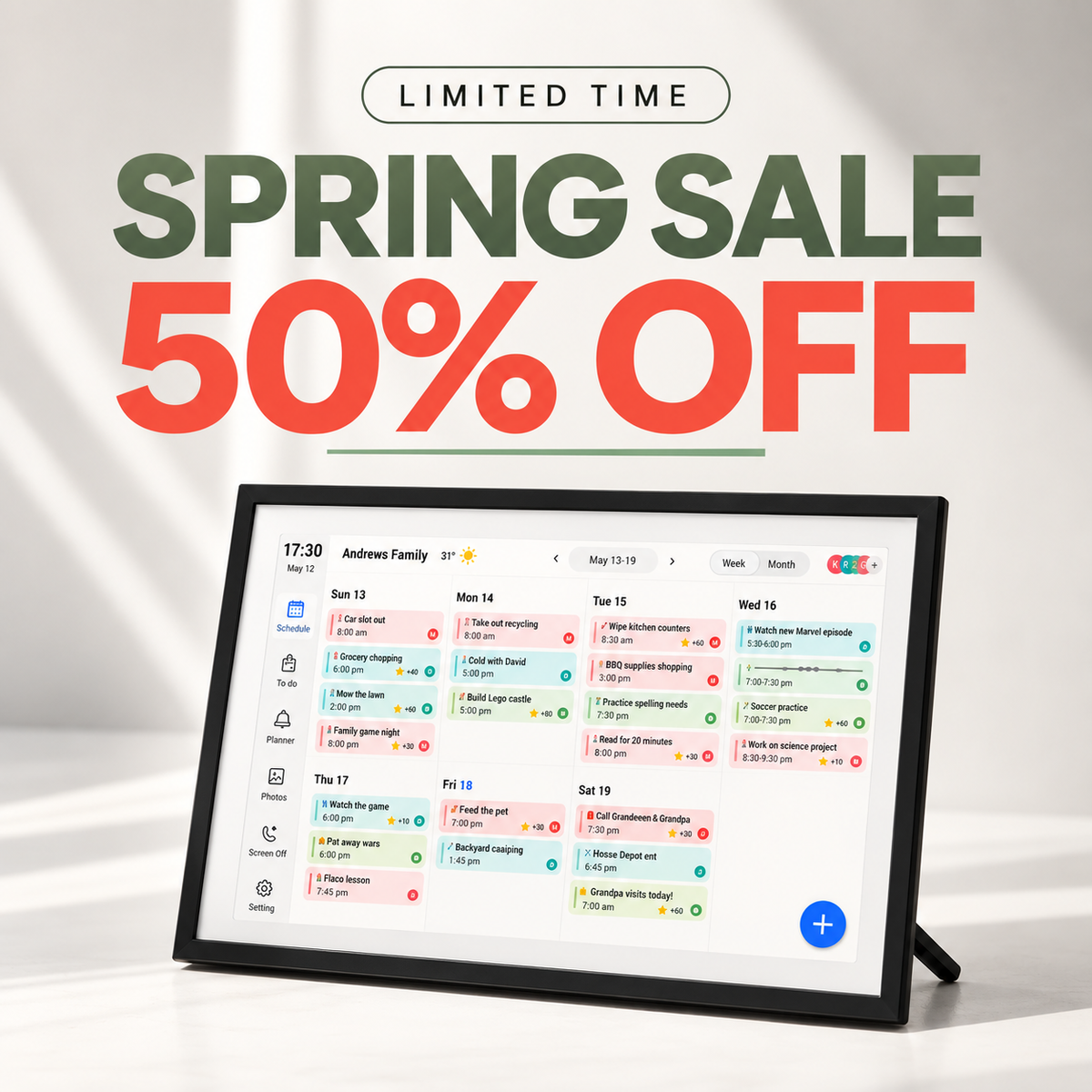 Calmo Daily - Smart Family Calendar